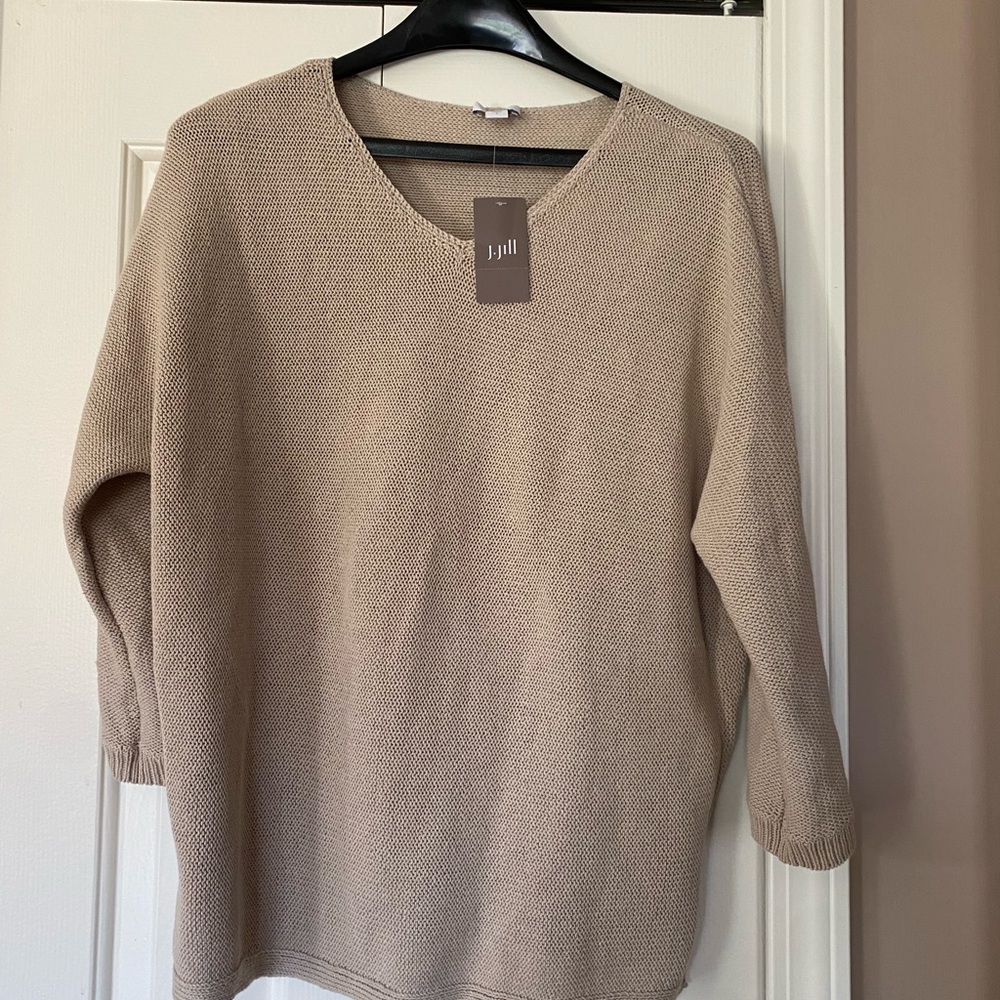 J Jill flax (color) sweater nwt
